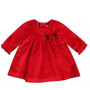 Baby Girl Red Velvet Dress